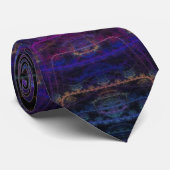 Fractal Art "Neon Fame" Stropdas (Opgerold)