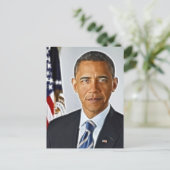 Fractal Art, officieel portret Barack Obama Briefkaart (Staand voorkant)