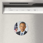 Fractal Art, officieel portret Barack Obama Magneet (Insitu (Vaatwasser))