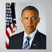 Fractal Art, officieel portret Barack Obama Poster (Voorkant)