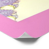 Fractal Art Paars Heart Poster (Hoek)