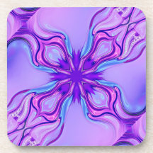 Fractal Art Plastic Onderzetter Set
