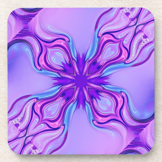 Fractal Art Plastic Onderzetter Set (Voorkant)