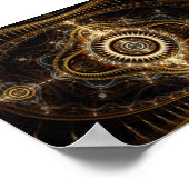 Fractal Art Poster: Alle ogen zien Poster (Hoek)