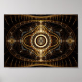 Fractal Art Poster: Alle ogen zien Poster (Voorkant)