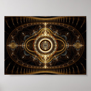 Fractal Art Poster: Alle ogen zien Poster