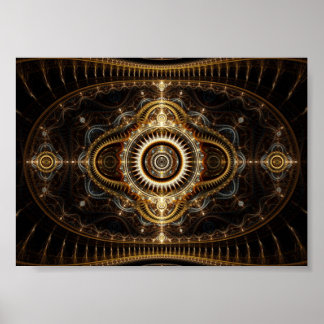 Fractal Art Poster: Alle ogen zien Poster