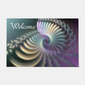 Fractal Art - SOFT ENERGY SPIRAL + uw ideeën Deurmat (Voorkant)
