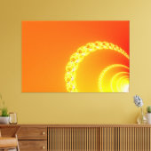 Fractal Art Sound Waves Canvas Afdruk (Insitu (Woonkamer))