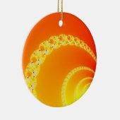 Fractal Art Sound Waves Keramisch Ornament (Rechts)