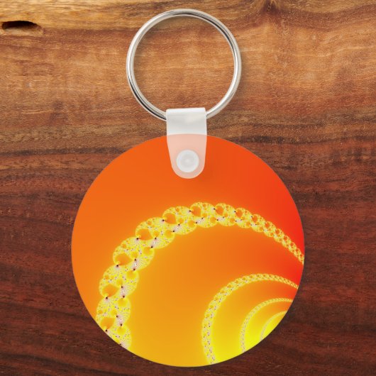 Fractal Art Sound Waves Sleutelhanger (Voorkant)