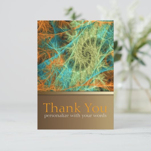 Fractal Art Swirl Kaart (Staand voorkant)