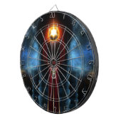 Fractal Art torch Stone Tower Dartbord (Voorkant Rechts)