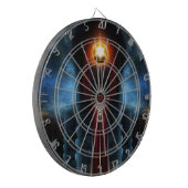 Fractal Art torch Stone Tower Dartbord (Voorkant Links)