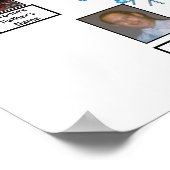 Fractal Art Tree Blue Flowers Family Trees Poster (Hoek)