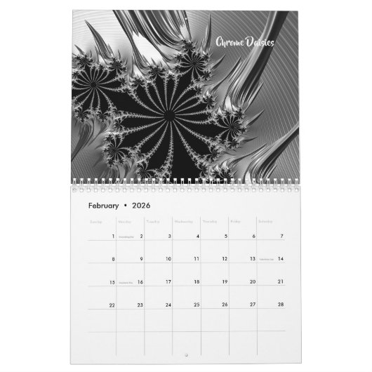 Fractal Art van Shelli Fitzpatrick Vol. Twee Kalender (Feb 2026)