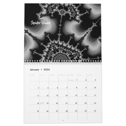 Fractal Art van Shelli Fitzpatrick Vol. Twee Kalender (Jan 2026)