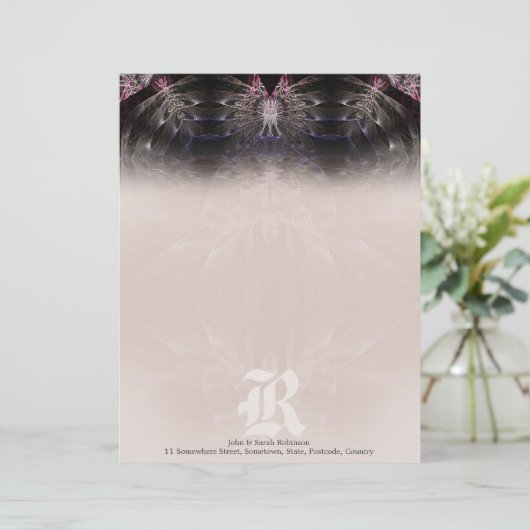 Fractal Artistry #004 Letterhead Briefhoofd Ontwerp (Staand voorkant)