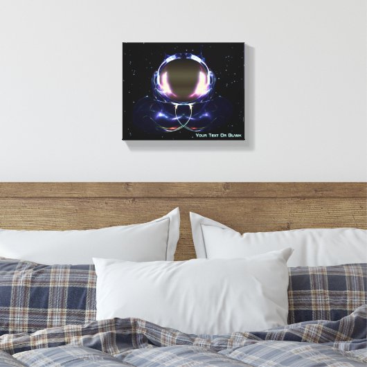 Fractal Astronaut Canvas Afdruk (Insitu (Slaapkamer))