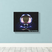 Fractal Astronaut Canvas Afdruk (Insitu (Houten vloer))