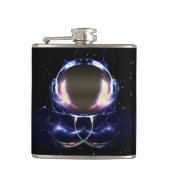 Fractal Astronaut Heupfles (Voorkant)