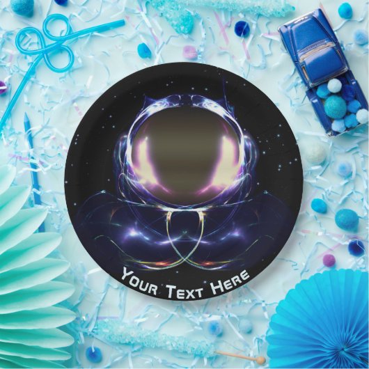 Fractal Astronaut Papieren Bordje (Feest)