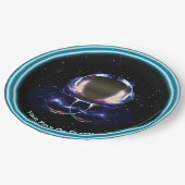 Fractal Astronaut Papieren Bordje (Gekanteld)