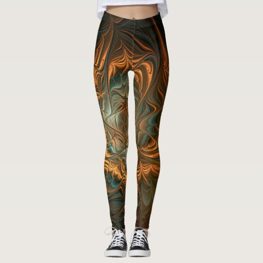 Fractal Autumn Leggings (Voorkant)