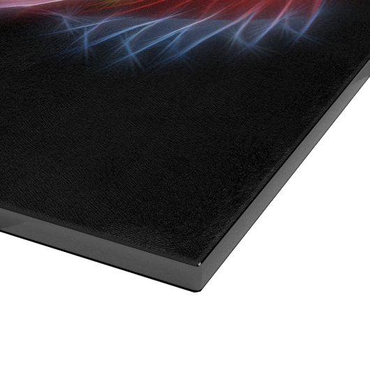 Fractal Bald Eagle Flag Patriotic Cutting Board Snijplank (Hoek)