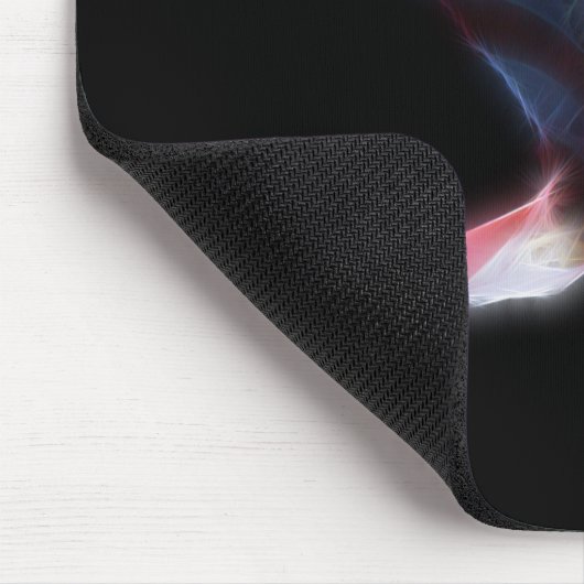 Fractal Bald Eagle Patriotic Mousepad Muismat (Hoek)