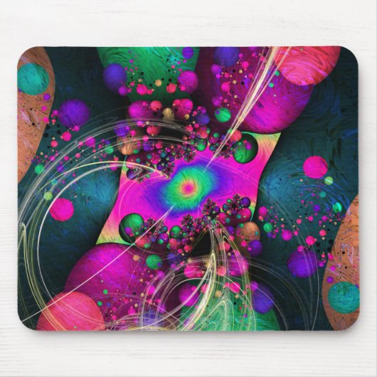 Fractal Bananas Mousepad Muismat (Voorkant)