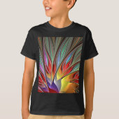 Fractal Bird of Paradise T-shirt (Voorkant)