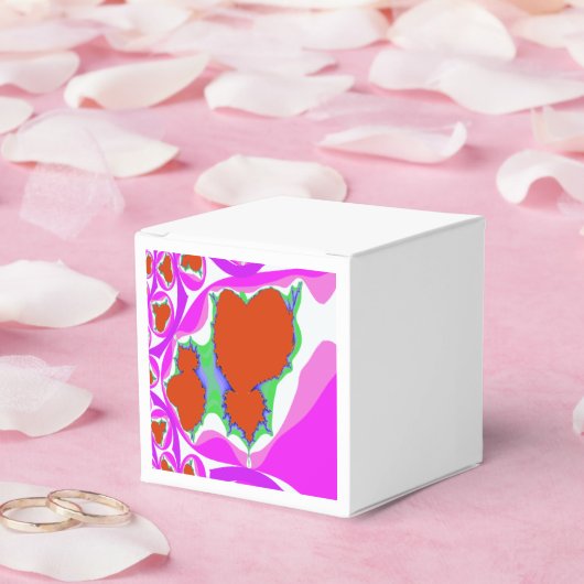 Fractal Bloedend Hart Favor Doos Bedankdoosjes (Huwelijk)