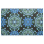 Fractal blue green oriental stof (Fat Quarter)