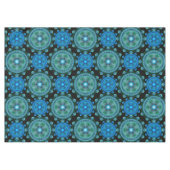 Fractal blue green oriental tafelkleed (Voorkant (Horizontaal))