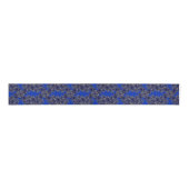 Fractal Blue Grosgrain Lint (Voorkant)