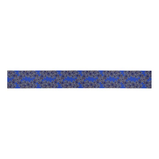 Fractal Blue Grosgrain Lint (Voorkant)