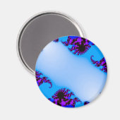 Fractal blue magneet (Voorkant / Achterkant)
