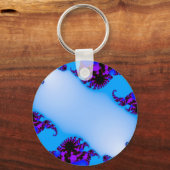 Fractal blue sleutelhanger (Voorkant)