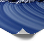 Fractal Blue Spiral Poster (Hoek)