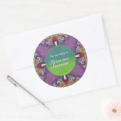 Fractal Borduurwerk Kant Boekplaat Sticker (Envelop)