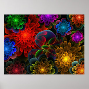 Fractal Bouquet Poster