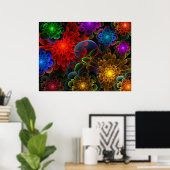 Fractal Bouquet Poster (Thuiskantoor)