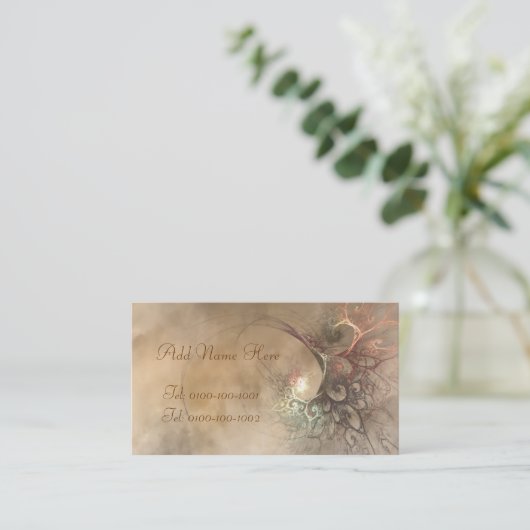 Fractal Bouquet-profielkaart Visitekaartje (Staand voorkant)