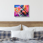 Fractal Brainstorm Canvas Afdruk (Insitu (Slaapkamer))