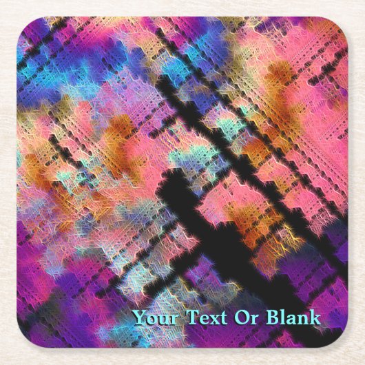 Fractal Brainstorm Kartonnen Onderzetters (Voorkant)