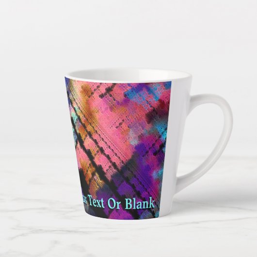 Fractal Brainstorm Latte Mok (Rechts)