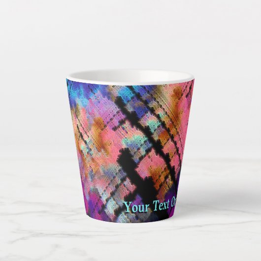 Fractal Brainstorm Latte Mok (Voorkant)