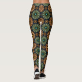 Fractal briljante glossy  decoratie leggings (Achterkant)