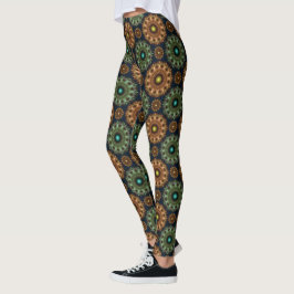 Fractal briljante glossy decoratie leggings